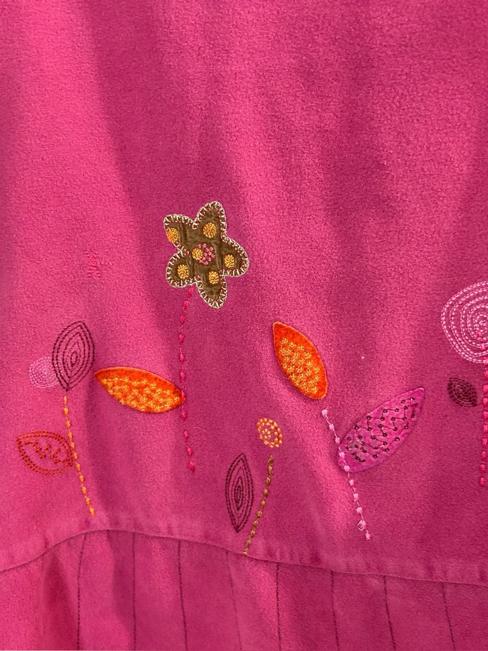 Catimini Girls Pink Dress Velour / Corduroy Mock Neck Size 5A 108